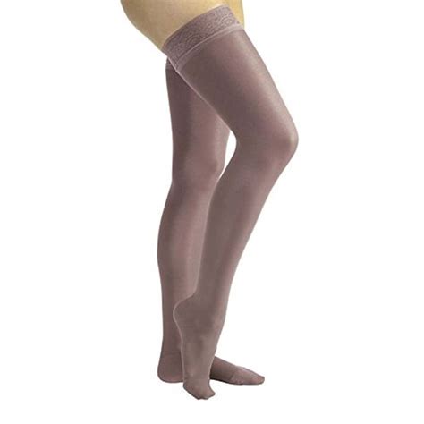 Jobst Ultrasheer Compression Stockings 15 20 Mmhg Thigh High Silicone Lace Band Closed Toe