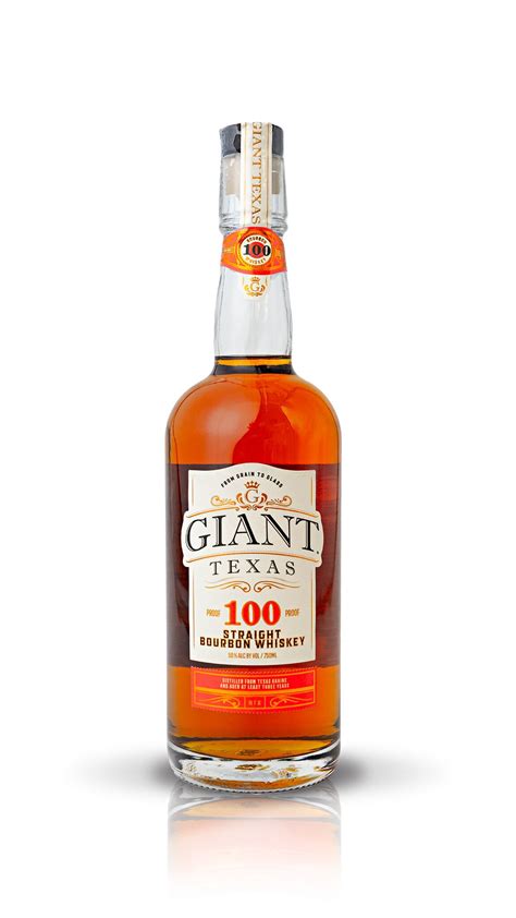 100 Proof Straight Bourbon Whiskey Giant Texas Distillers