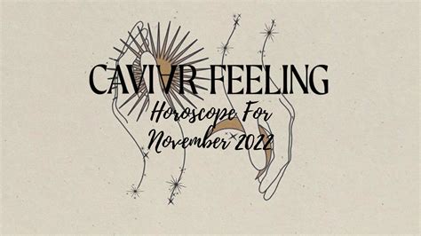 Your Horoscope For November 2022 | Caviar Feeling: Home of All Things ...