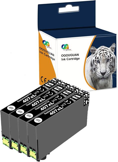 OGOUGUAN 407 XL Cartuchos De Tinta Para Epson Workforce Pro WF