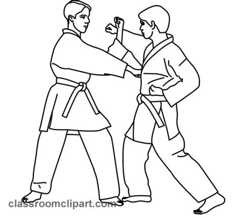 Free Karate Clipart Black And White, Download Free Karate Clipart Black ...