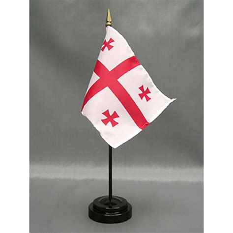 Georgia Republic Flag on a Stick