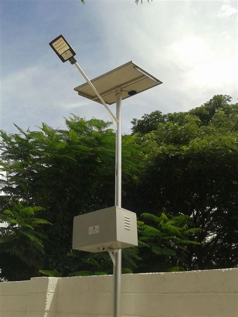 Modular Mild Steel Solar Street Light With Battery And Gi Pole At Rs 9200