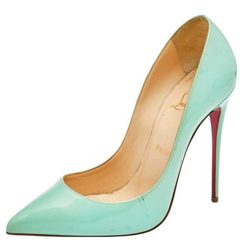 Christian Louboutin Green Patent Leather So Kate Pumps Size