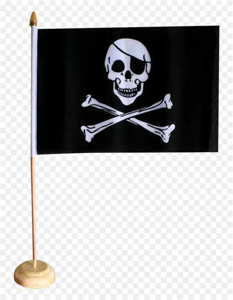 Pirate Skull And Bones Table Flag - Pirate Flag, HD Png Download - 1500x1176 (#5866574) - PinPng