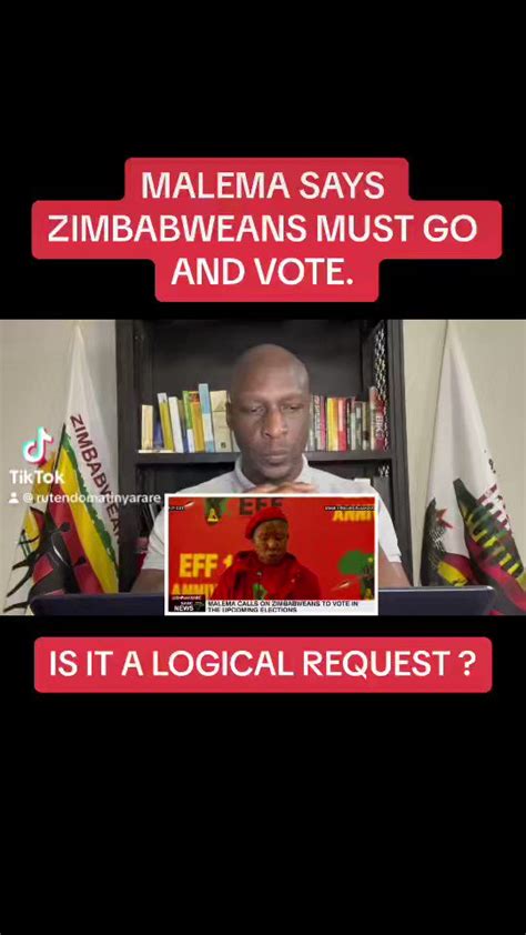 Rutendo Matinyarare On Twitter Malema Calls On Zimbabweans To Go And