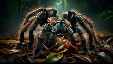 Tarántula Goliat Theraphosa blondi Cuidados Hábitat y Dieta