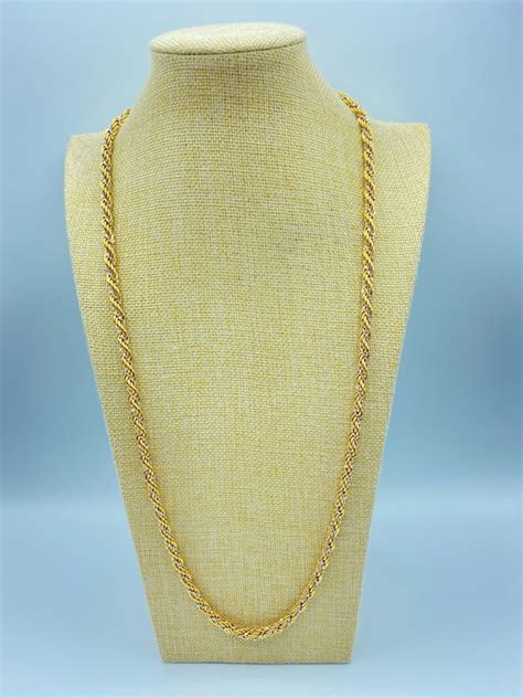 Vintage Monet Rope Necklace S Monet Necklace Mone Gem