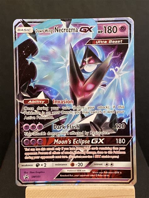 Pokemon Dawn Wings Necrozma Gx Sm Promo Card Values Mavin