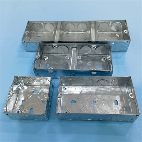 3x3 3x6 Steel Gi Box Junction Box Electrical Galvanized Metal 2 Gang