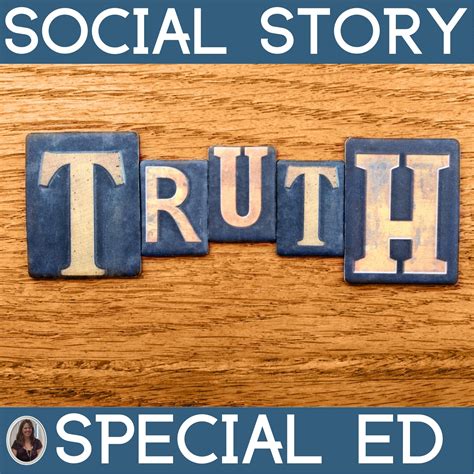 Telling The Truth Social Story And Activities Editable • Special Needs