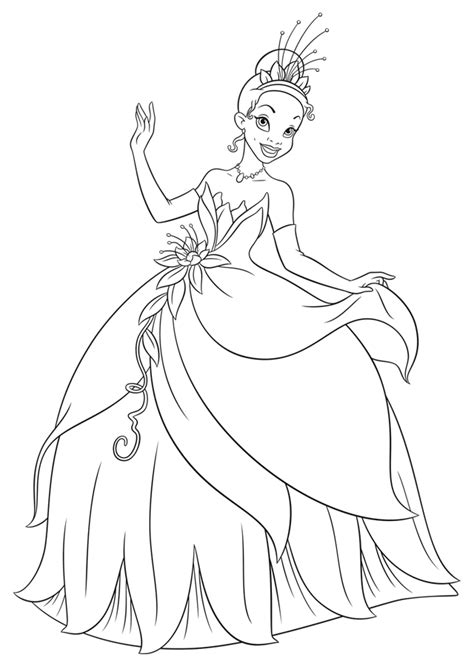 Desenho De Princesa Tiana Alegre Para Colorir Tudodesenhos The Best