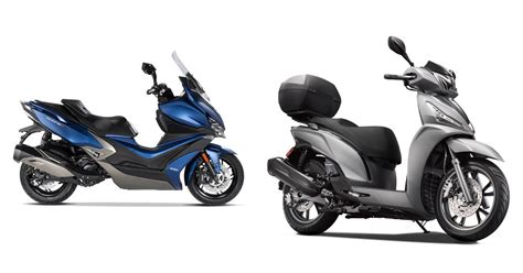 Motorrad Vergleich Kymco Xciting S I Abs Vs Kymco New People S