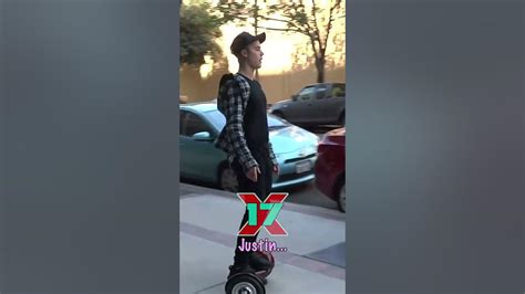 Justin Bieber Disses Fan As He Hoverboards Into Power 106 Radio Youtube