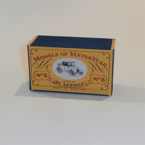 Matchbox Lesney Yesteryear A Morris Cowley B Style Repro Box