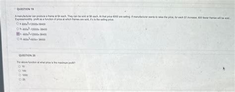 Solved a. 600x2+12000030400 b. 600x2+12000x−38400 C. | Chegg.com