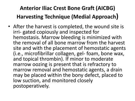 Anterior Iliac Crest Ppt