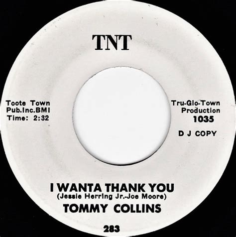 Tommy Collins I Wanta Thank You Releases Discogs