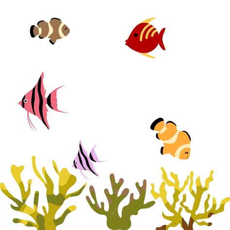 Premium Vector | Aquarium fishes