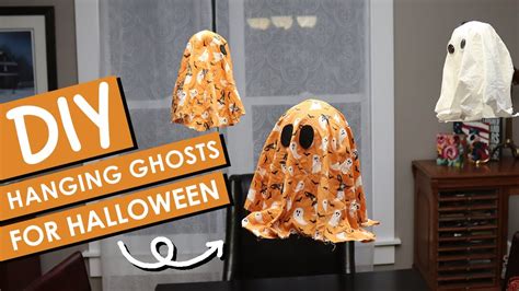 👻 Diy Hanging Ghosts For Halloween Spooky Fun With Fabric Scraps And