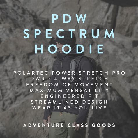 Spectrum Hoodie In Technical Performance Polartec Power Stretch Pro