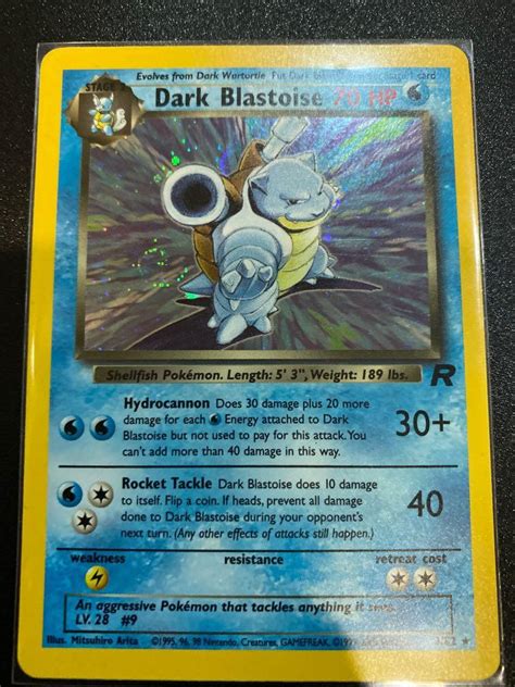 Dark Blastoise Holo With Dark Warto Lagoagrio Gob Ec