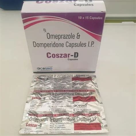 Omeprazole And Domperidone Capsules 10 X 15 Treatment Used To Treat