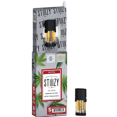 Stiiizy Strawberry Cough Premium Thc Pod 1g Leafly