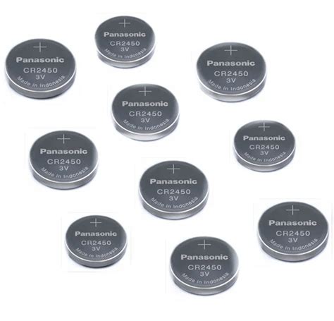 10pcslot New Original Panasonic Cr2450 Cr 2450 3v Lithium Button Cell Battery Coin Batteries