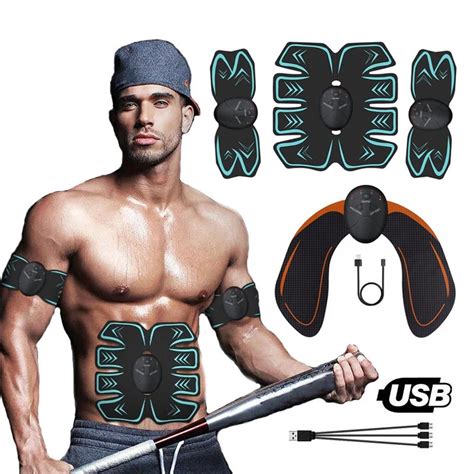 Estimulador Muscular Abdominal El Ctrico Ems Gl Teos Entrenador De