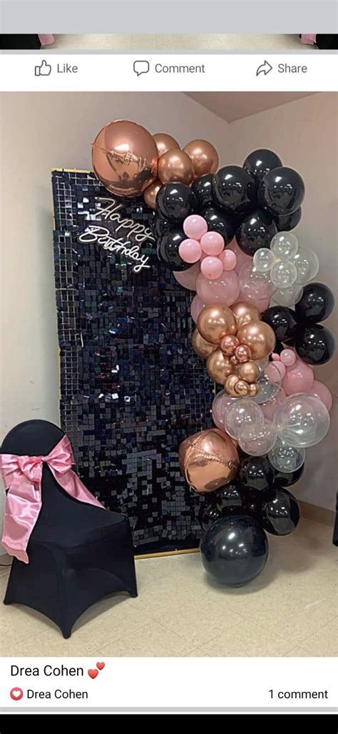 DIY Pink and Black Balloon Arch