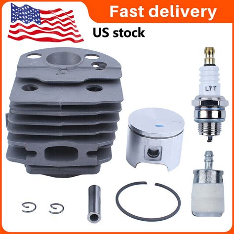 46mm Cylinder Piston Kit For Husqvarna 55 51 Fuel Filter Spark Plug Fuel Filter Ebay