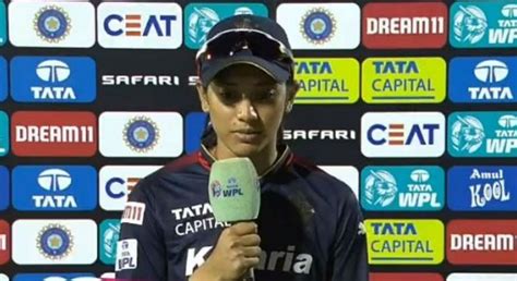 I Take The Blame Smriti Mandhana As Rcb Lose 4 Consecutive Games In