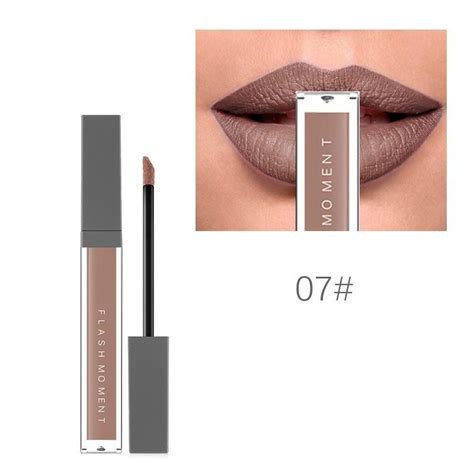 Buy Sexy Women Matte Nude Lipgloss Long Lasting Waterproof Liquid