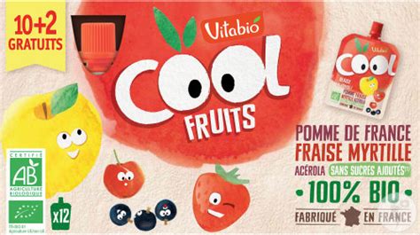 Vitabio Cool Fruit Pomme Fraise Myrtille De France Promo 10 2