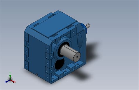 Ks187轴输入螺旋锥齿轮减速机 K187 1727 M1 A 8512solidworks 2020模型图纸下载 懒石网