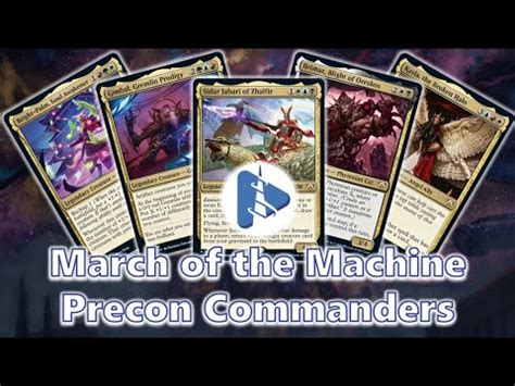 Who Is The Best March Of The Machine Precon Commander YouTube