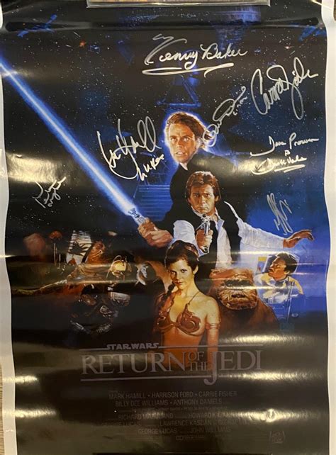 Sold At Auction Star Wars Cast Signed Poster 24x36