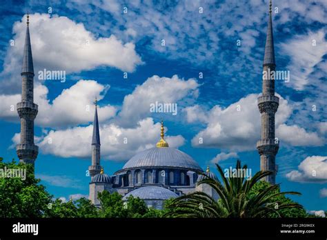 Istanbul Turkey T Rkiye Dome And Minarets Of Hagia Sophia Mosque