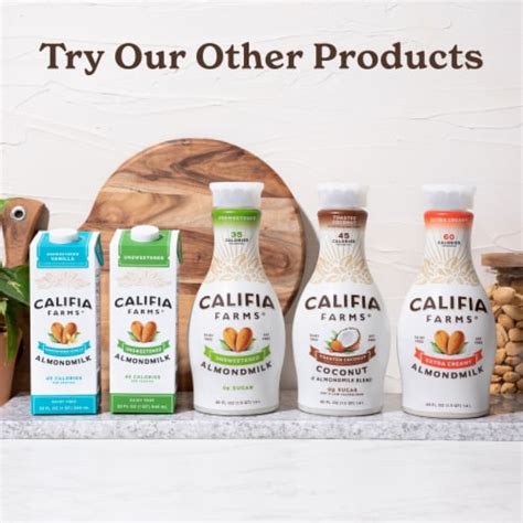 Califia Farms Dairy Free Unsweetened Vanilla Almond Milk Fl Oz