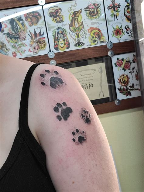 Share More Than Cat Paw Print Tattoo Best In Cdgdbentre