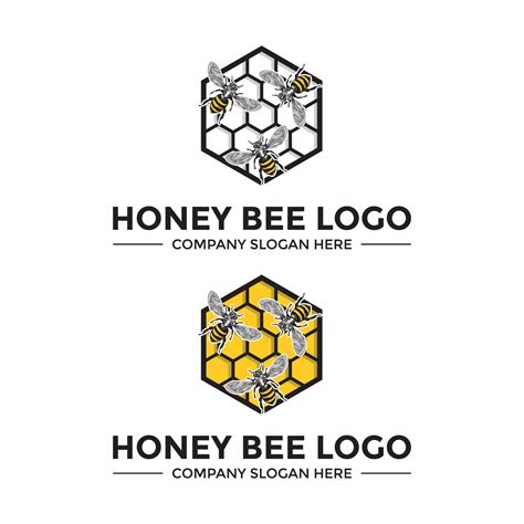 Honey Bee Logo Design Template 6111535 Vector Art at Vecteezy