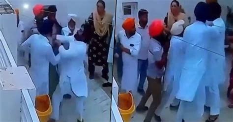 Caught On Camera Aap Mla Baljinder Kaur Slapped By Husband In Punjab