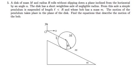 A Disk Of Mass M And Radius R Rolls Without Slipping