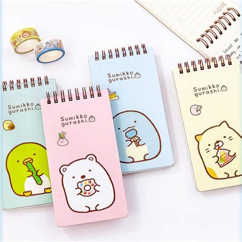 Jual Stessi Notebook Notepad Mini Spiral Ring Karakter Sumikko Gurashi