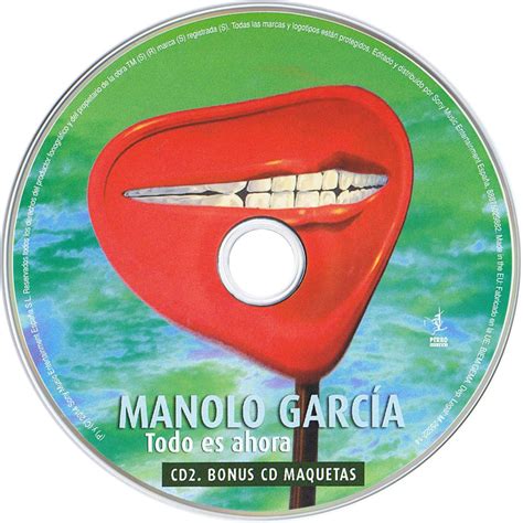 Car Tula Cd2 De Manolo Garcia Todo Es Ahora Portada