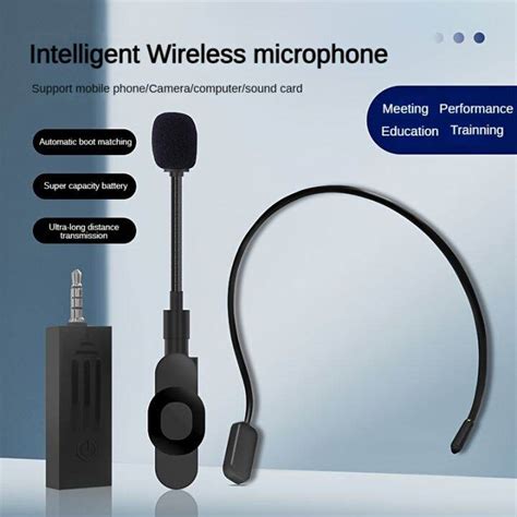 Xiaokoa 2 4g Intelligent Wireless Microphone For Phone Headset Mic And Handheld Mic 2 In 1