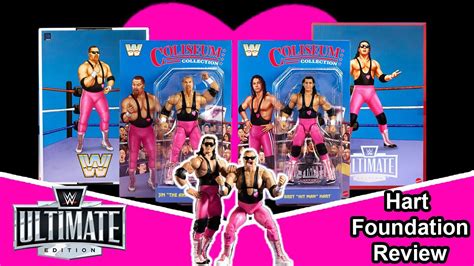 Unboxing Wwe Coliseum Collection Hart Foundation Figures Bret Hitman