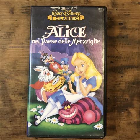 Vhs Videocassetta Disney I Classici Alice Nel Paese Delle Meraviglie