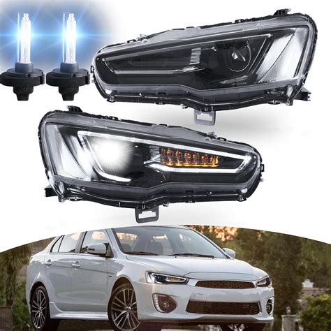 Amazon VLAND LED Headlights D2H Bulbs Fit For Mitsubishi Lancer